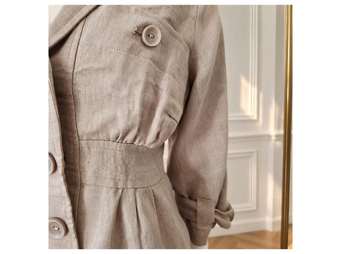 Max Mara – Chaqueta blazer de lino beige – IT 40 / S – Made in Italy - vista 6