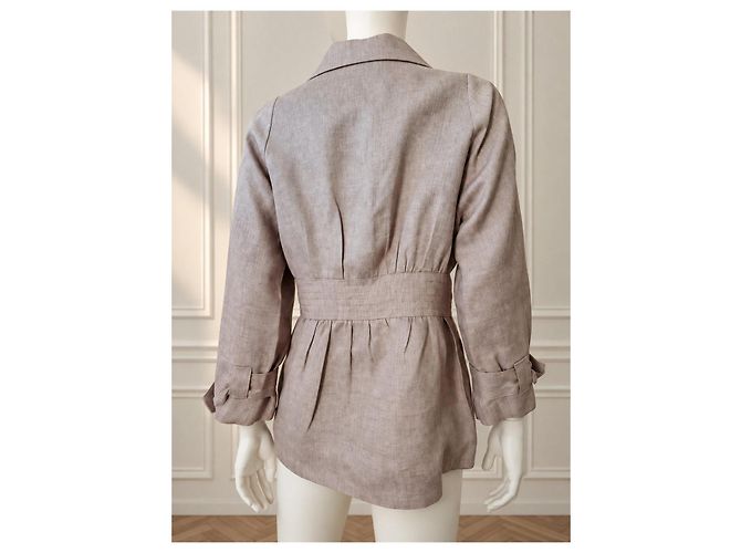 Max Mara – Chaqueta blazer de lino beige – IT 40 / S – Made in Italy - vista 9