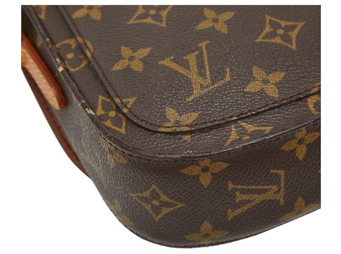 Bolso bandolera Louis Vuitton Monogram Mini Saint Cloud Castaño - vista 3