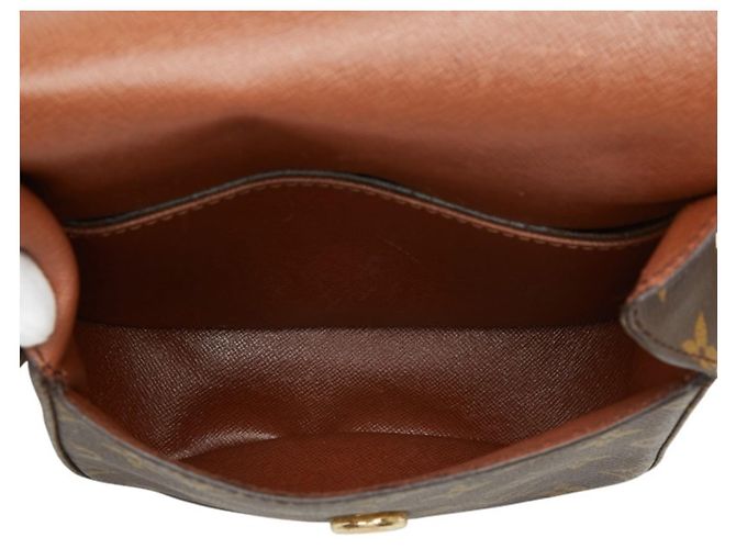 Bolso bandolera Louis Vuitton Monogram Mini Saint Cloud Castaño - vista 4