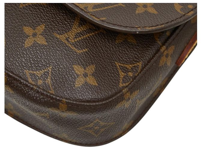 Bolso bandolera Louis Vuitton Monogram Mini Saint Cloud Castaño - vista 3