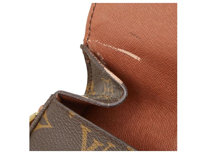 Bolso bandolera Louis Vuitton Monogram Mini Saint Cloud Castaño - vista 9
