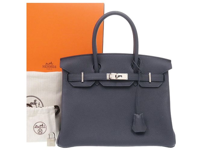 Hermès Bolsa Hermes Birkin 30 em Blue Nuit Azul - vista 2