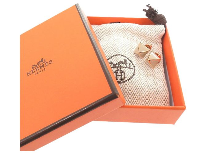 Hermès Pendientes Hermes Medor Metal Marron Glacé - vista 2