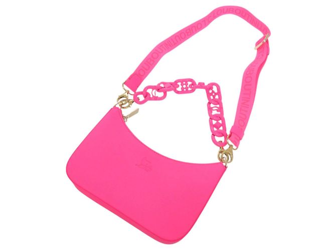 Borsa a tracolla mini in pelle con catena Rubila Christian Louboutin Rosa - vista 6