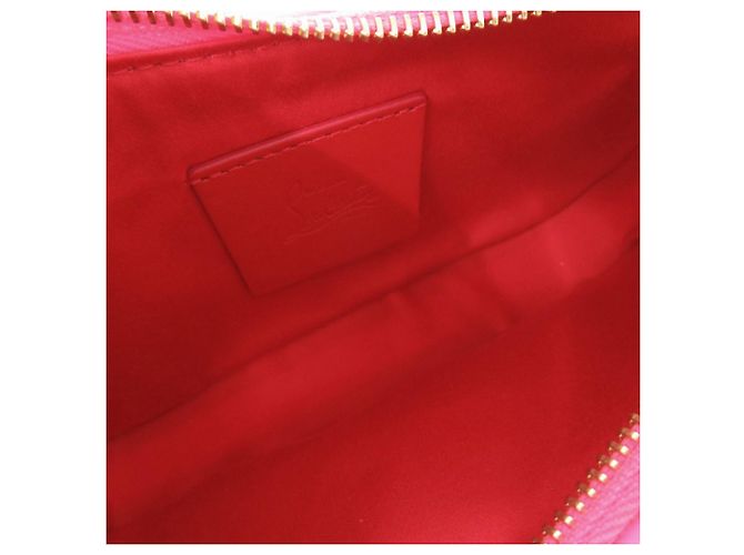 Borsa a tracolla mini in pelle con catena Rubila Christian Louboutin Rosa - vista 7