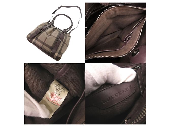 Burberry Borsa a mano/Borsa a tracolla 2-Way Marrone Scuro - vista 7