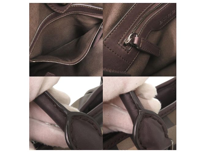 Burberry Borsa a mano/Borsa a tracolla 2-Way Marrone Scuro - vista 8