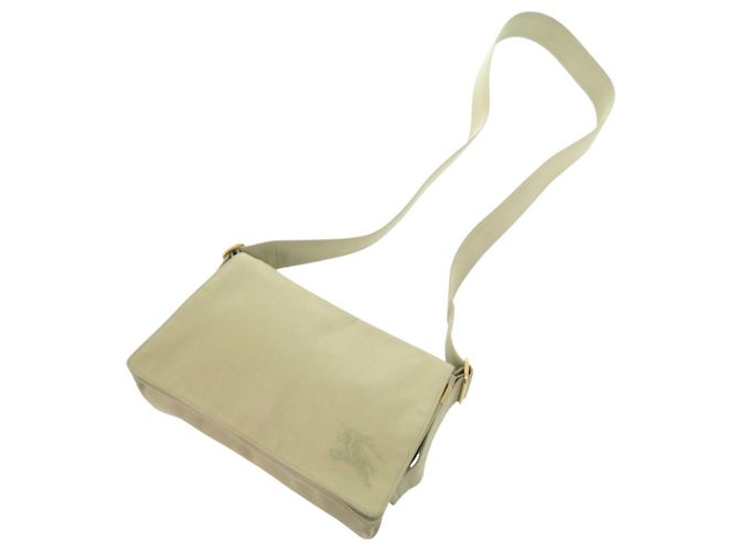 Burberry Hunter Trench Canvas Schultertasche Khaki - Ansicht 5