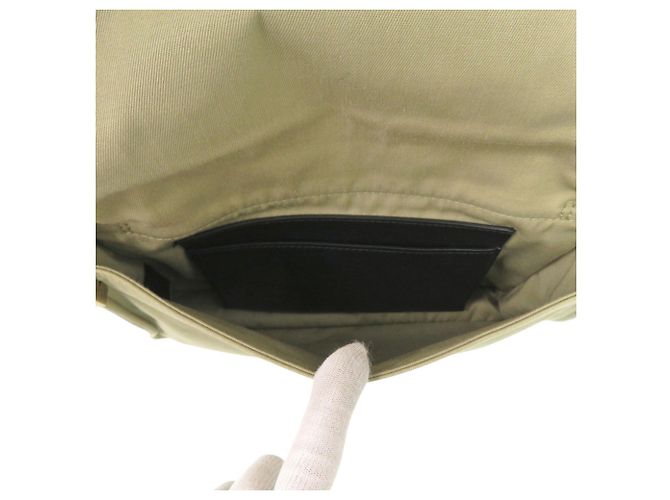 Burberry Hunter Trench Canvas Schultertasche Khaki - Ansicht 7