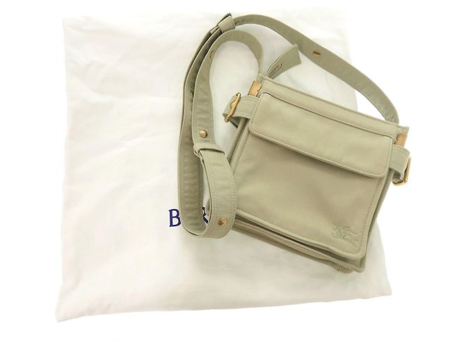 Borsa a tracolla Burberry Mini Trench Tote in tela Cachi - vista 2