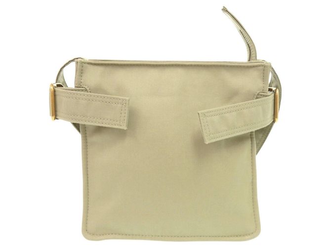 Borsa a tracolla Burberry Mini Trench Tote in tela Cachi - vista 3