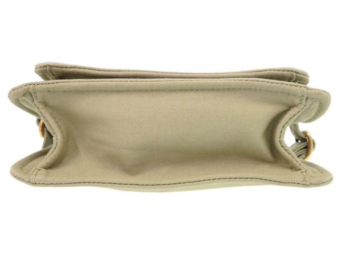 Borsa a tracolla Burberry Mini Trench Tote in tela Cachi - vista 4