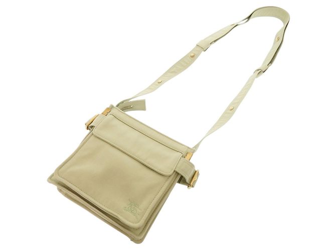Borsa a tracolla Burberry Mini Trench Tote in tela Cachi - vista 6