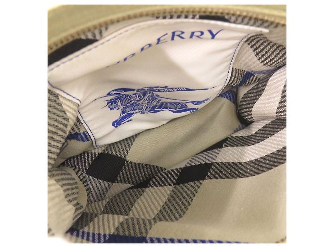 Borsa a tracolla Burberry Mini Trench Tote in tela Cachi - vista 7