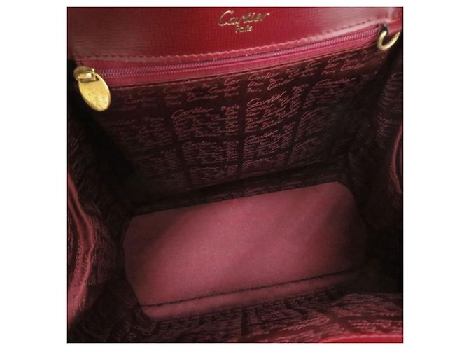 Cartier Must Line Leder-Rucksack Bordeaux - Ansicht 5
