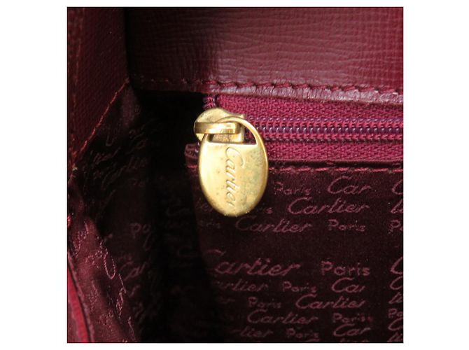 Cartier Must Line Leder-Rucksack Bordeaux - Ansicht 7