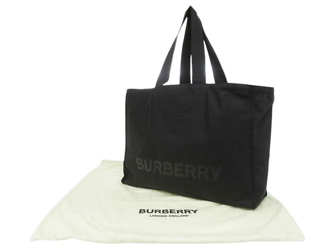 Borsa Tote Burberry Black Trench Nero - vista 2