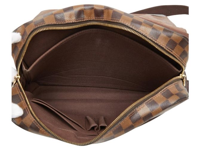 Borsa a tracolla Louis Vuitton Damier Shelton MM Marrone - vista 10