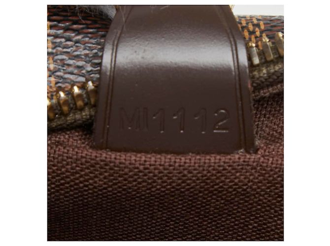 Borsa a tracolla Louis Vuitton Damier Shelton MM Marrone - vista 11