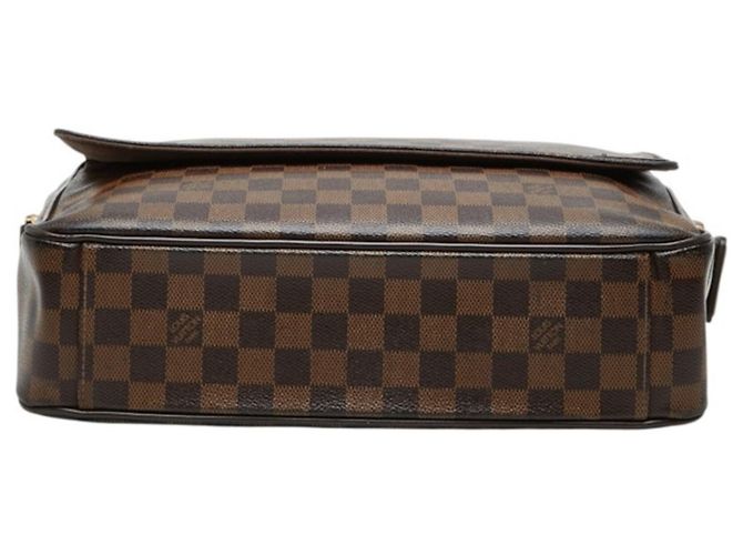 Borsa a tracolla Louis Vuitton Damier Shelton MM Marrone - vista 3