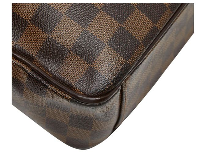Borsa a tracolla Louis Vuitton Damier Shelton MM Marrone - vista 5