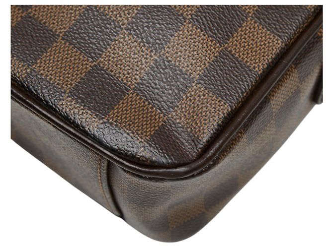 Borsa a tracolla Louis Vuitton Damier Shelton MM Marrone - vista 6
