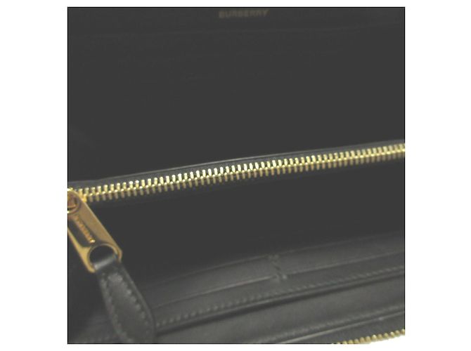 Cartera larga Burberry Check Beige con cremallera redondeada - vista 3