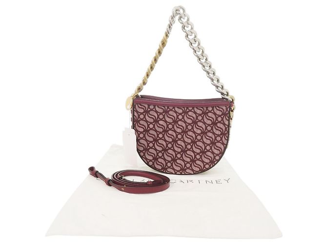 Stella Mc Cartney Stella McCartney Bolso de Hombro con Solapa Medium Burdeos - vista 2