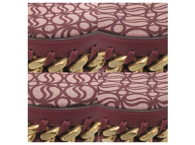 Stella Mc Cartney Stella McCartney Bolso de Hombro con Solapa Medium Burdeos - vista 5