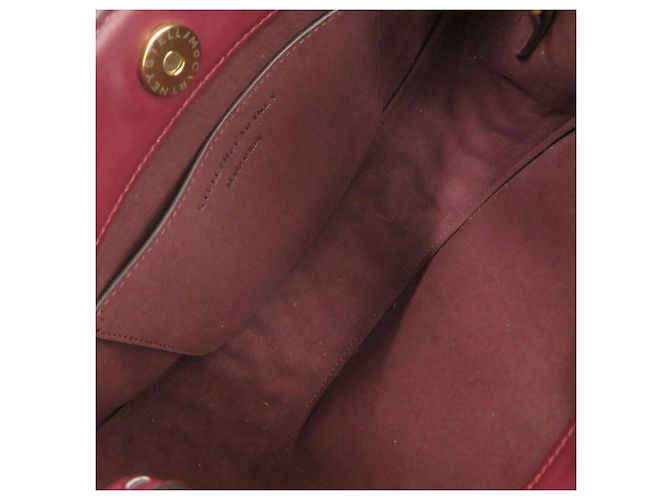 Stella Mc Cartney Stella McCartney Bolso de Hombro con Solapa Medium Burdeos - vista 6