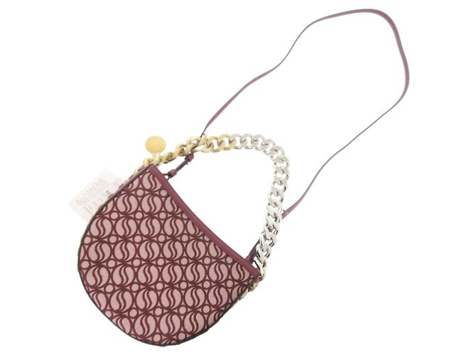 Stella Mc Cartney Stella McCartney Bolso de Hombro con Solapa Medium Burdeos - vista 9