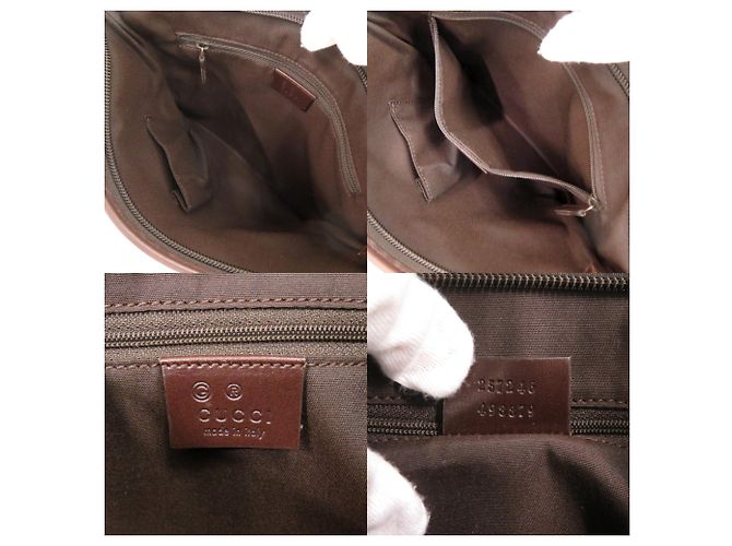 Borsa a tracolla Gucci 257246 GG Supreme Brown Marrone - vista 5