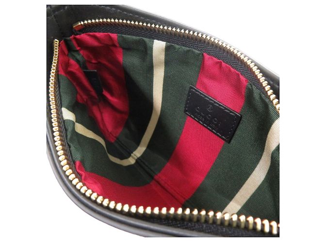 Bolso de hombro Gucci GG Emblem Negro Beige - vista 5