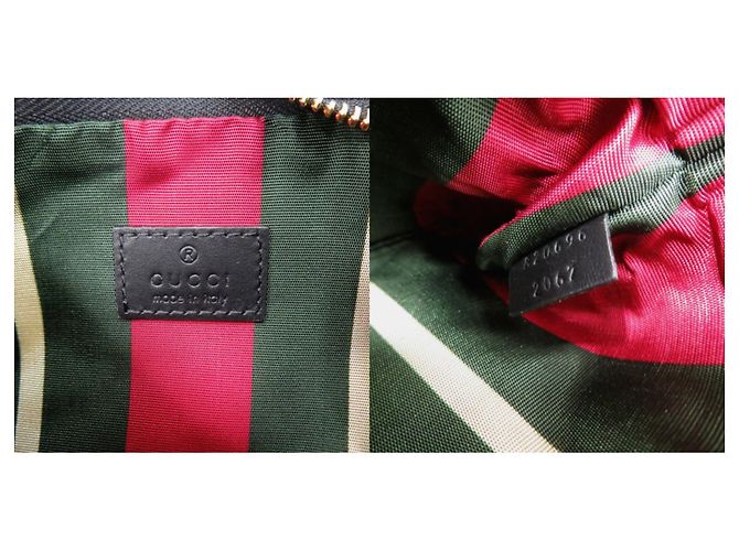 Bolso de hombro Gucci GG Emblem Negro Beige - vista 7