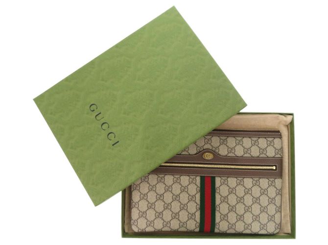 Pochette Gucci Beige GG Supreme - vue 2