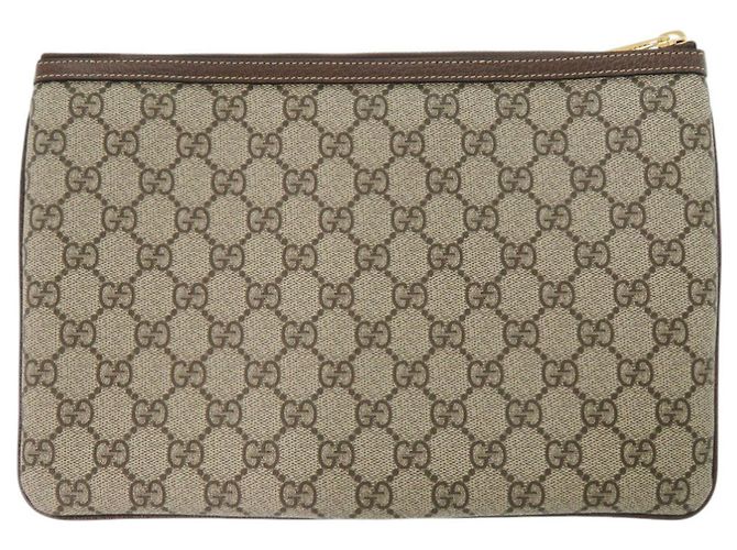Pochette Gucci Beige GG Supreme - vue 3