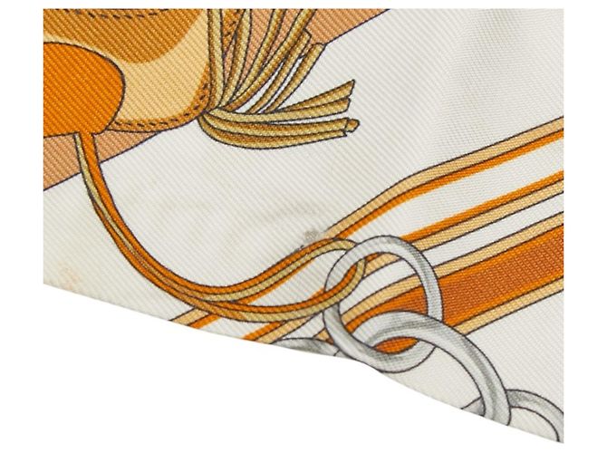 Hermès Foulard Hermes Twilly BRIDES ET GRIS Multicolore Beige - vista 2