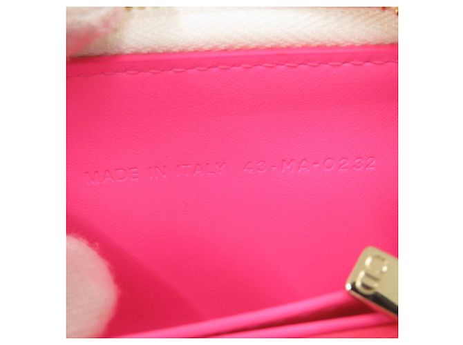 Tarjetero de piel rosa Christian Dior - vista 8