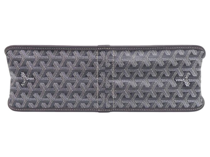 Sac cabas Goyard en toile enduite grise Marron - vue 4