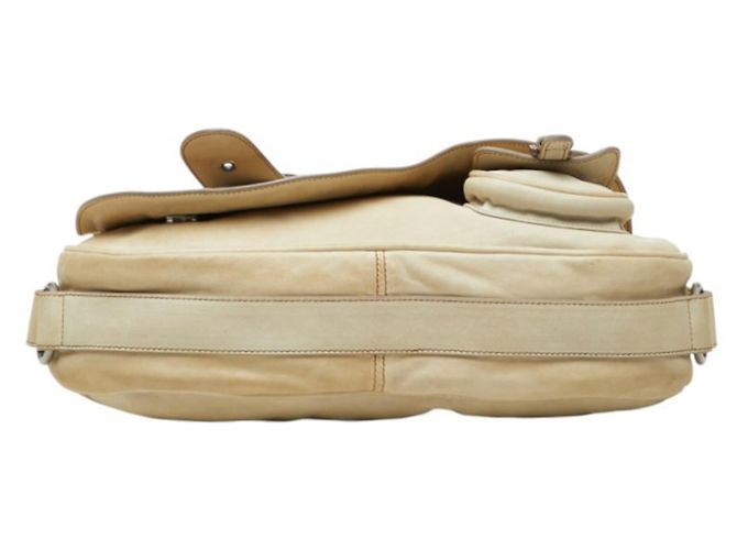 Christian Dior Dior Gaucho Saddle Schultertasche Beige - Ansicht 3