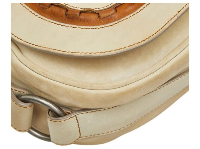 Christian Dior Dior Gaucho Saddle Schultertasche Beige - Ansicht 5