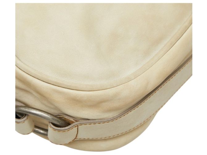 Christian Dior Dior Gaucho Saddle Schultertasche Beige - Ansicht 7