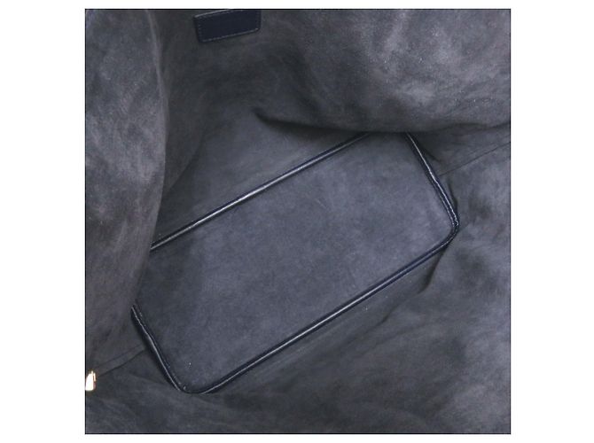 Salvatore Ferragamo Gancini Leder Tote Bag Navy Marineblau - Ansicht 6