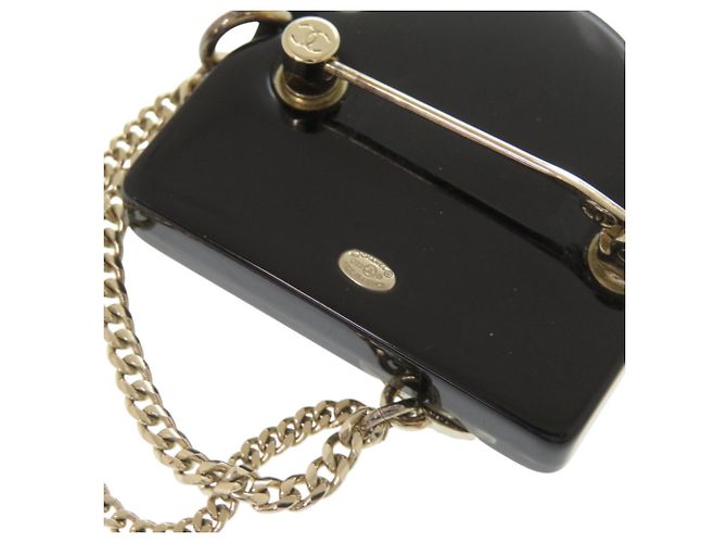 Spilla Chanel Coco Mark in perle finte e pietre Nero D'oro - vista 4