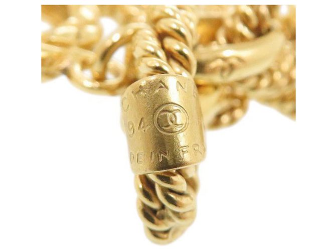 Pulseira Chanel Coco Mark motivo sol banhada a ouro Dourado - vista 6