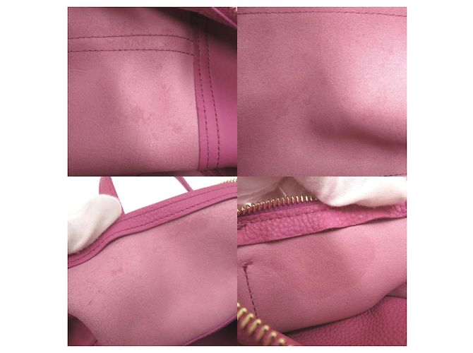 Borsa in pelle rosa Salvatore Ferragamo Gancini - vista 9