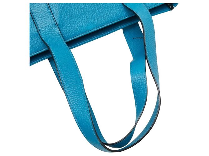 Bolsa Burberry Nova Check Azul Bege - vista 9