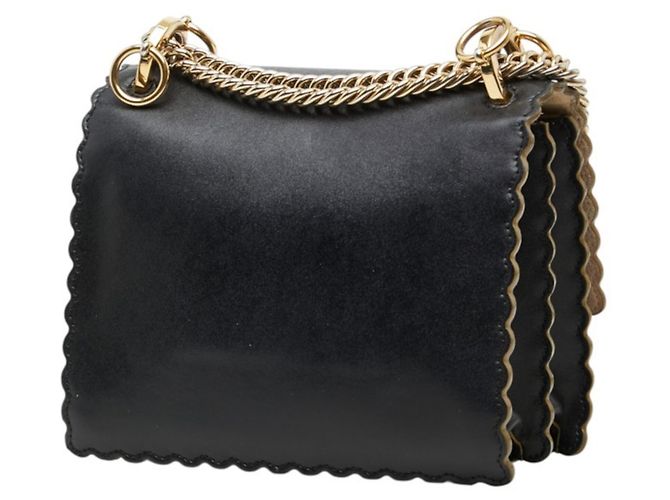 Fendi Mini Kanai Schultertasche mit Kette Schwarz - Ansicht 2