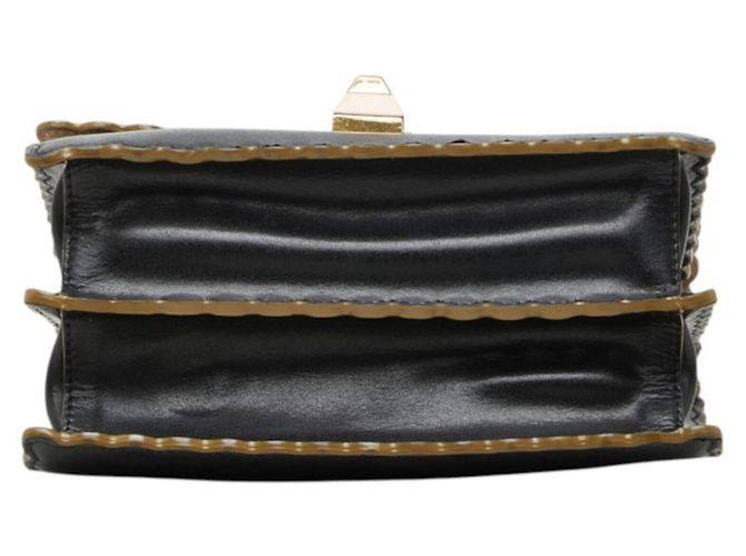 Fendi Mini Kanai Schultertasche mit Kette Schwarz - Ansicht 3
